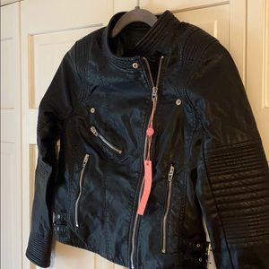 NWT! BlankNYC Faux Leather Moro Jacket